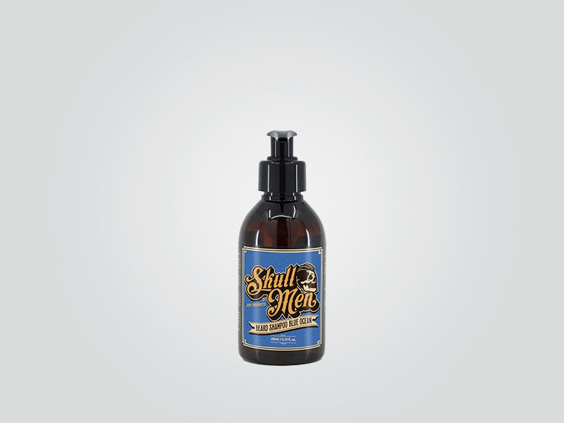 Skull Men Beard Shampoo Blue Ocean 200 ml